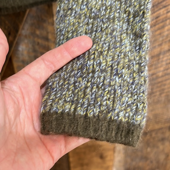 Tilt multicolor green and blue turtleneck sweater - Picture 4 of 5